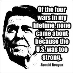 Peace Through Strength Reagan